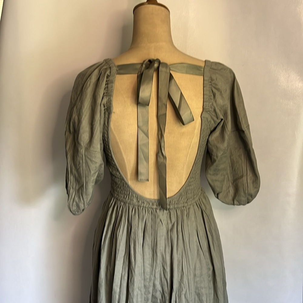 LAUDE the Label Frida Midi Dress in Azure Broderie size S/M NWOT - Picture 11 of 12